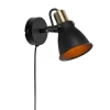 Markslöjd Wandleuchte Alton 1 l 1x E14, Schwarz