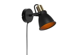 Markslöjd Wandleuchte Alton 1 l 1x E14, Schwarz