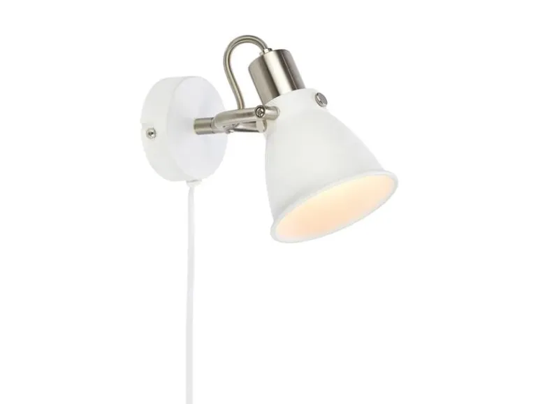 Markslöjd Wandleuchte Alton 1 l 1x E14, Weiss