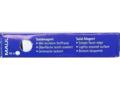 Maul Haftmagnet Solid Ø 15 mm, 150 g, farbig sortiert, 10 Stück