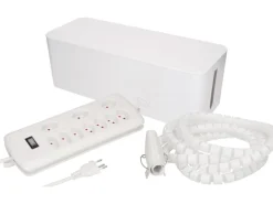 Max Hauri Kabelbox mit Steckerleiste 7x T13 Weiss