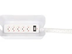 Max Hauri Kabelbox mit Steckerleiste 5x T13 Weiss