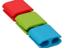 Max Hauri Kabel-Clip Hold, 6 Stück, Grün, Rot, Blau