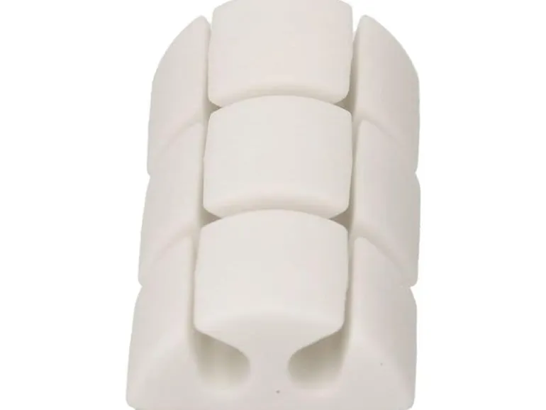 Max Hauri Kabelhalter Double Stop Set 6 x Weiss, 1 Stück
