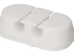 Max Hauri Kabelhalter Double Stop Set 6 x Weiss, 1 Stück