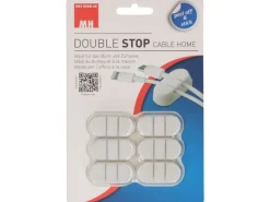 Max Hauri Kabelhalter Double Stop Set 6 x Weiss, 1 Stück