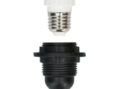 Max Hauri Lampenfassung E27 Randmantel M10 x 1, Zubehör Ring