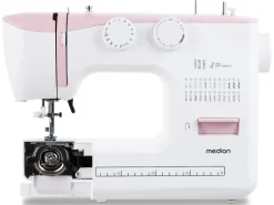 Medion Nähmaschine Life SM60 Weiss/Rosa