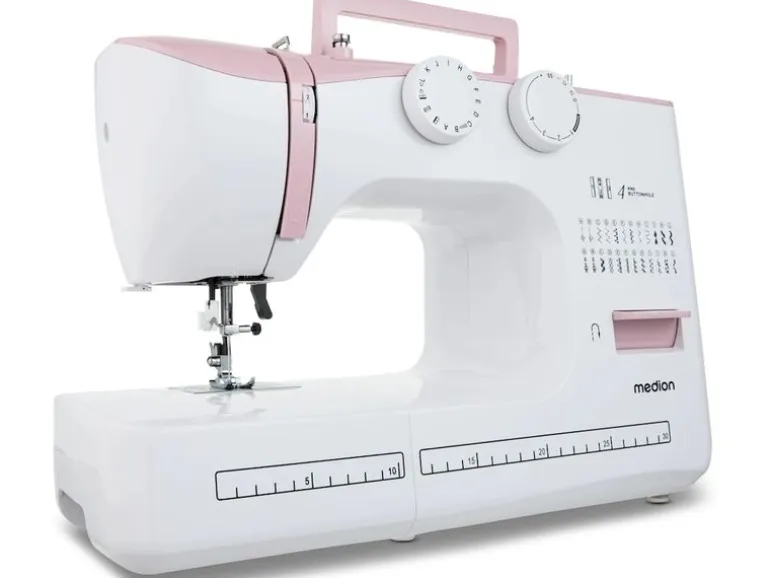 Medion Nähmaschine Life SM60 Weiss/Rosa