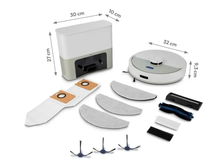 Medion Saug- und Wischroboter MD 1100021 Grau/Weiss