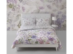 Mirabello Kopfkissenbezug Hydrangea 65 x 100 cm, Weiss