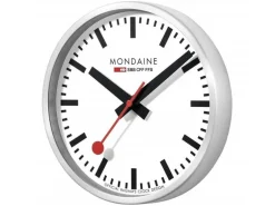 Mondaine Wanduhr Quartz Ø 25 cm, Silber