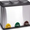 MSV Recyclingbehälter 24 l, Schwarz/Grau