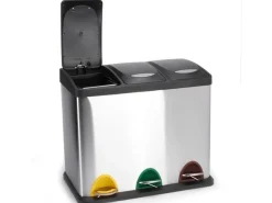 MSV Recyclingbehälter 24 l, Schwarz/Grau