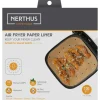 Nerthus Quadratisches Backpapier für Airfryer gelocht 100 Stück