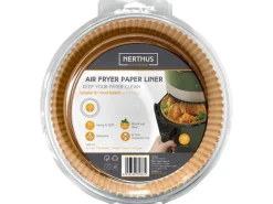 Nerthus Rundes Backpapier für Airfryer 16 cm, 100 Stück