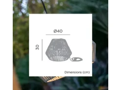 new Garden Conta Hang Pendelleuchte 30, grau