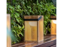 new Garden Okinawa Lantern kabellose, tragbare Laterne Braun