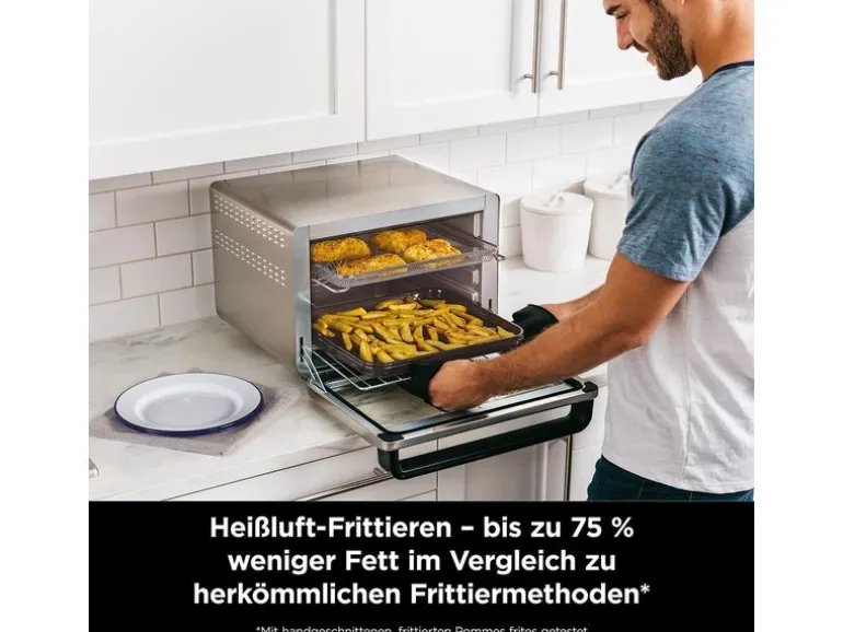 Ninja Multifunktionsofen Foodi 10-in-1 XL 29 l, Schwarz/Silber