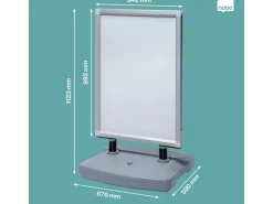 Nobo Kundenstopper mit Wassertank Impression Pro A1