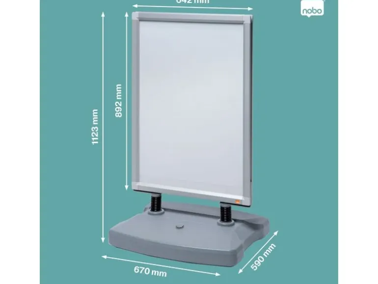 Nobo Kundenstopper mit Wassertank Impression Pro A1