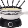 Nouvel Käsefondue-Set Chalet 8 Teile, Weiss