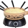 Nouvel Käsefondue-Set Scherenschnitt 8 Teile, Beige