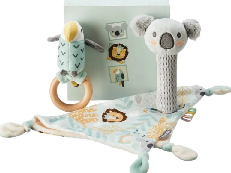 Nuby Geschenkset Papagei-Koala-Löwe 3-teilig