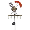 Näve Gartenlicht LED-Solar Erdspiess BBQ, Rost