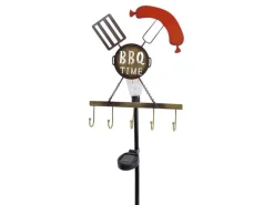 Näve Gartenlicht LED-Solar Erdspiess BBQ, Rost