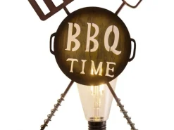 Näve Gartenlicht LED-Solar Erdspiess BBQ, Rost