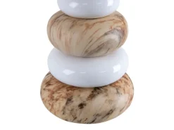 Näve Tischleuchte «Stoney» h: 31 cm Braun