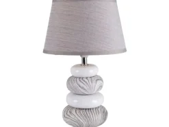 Näve Tischleuchte «Stoney» h: 31 cm Grau
