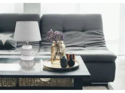 Näve Tischleuchte «Stoney» h: 31 cm Grau
