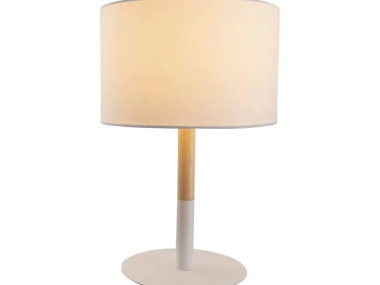 Näve Tischleuchte «Tessile» h: 37 cm Weiss