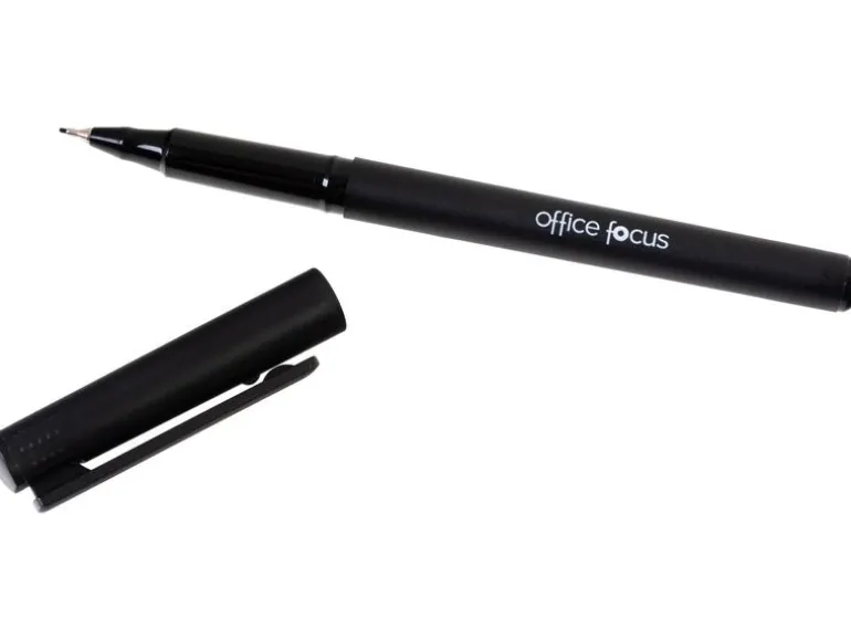office focus Fineliner Office Focus Schwarz, 12 Stück
