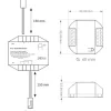 OK-LINE Funkschaltmodul Piezo, 12 V / 24 V, Kunststoff, weiss