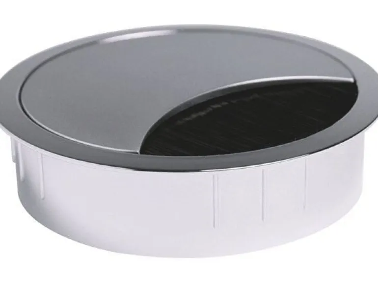 OK-LINE Kabeldurchlass Zink verchromt poliert 67 mm