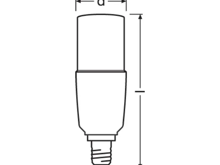 OSRAM Lampe Star CL Stick, 10W, E14 Neutralweiss (NW)