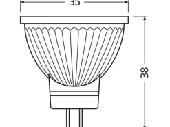 OSRAM Lampe Star MR11, 2.5W, GU4 Warmweiss (WW)