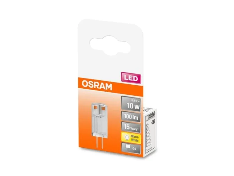 OSRAM Lampe Star Pin 10, 0.9W, G4 Warmweiss (WW)