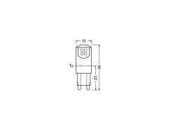 OSRAM Lampe Star Pin 20, 1.9W, G9 Warmweiss (WW)