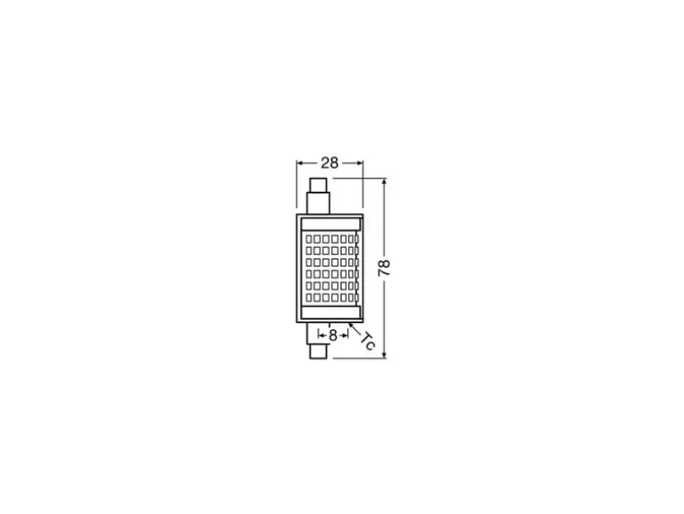 OSRAM Lampe Superstar Line 78, 11.5W, R7 s Warmweiss (WW)