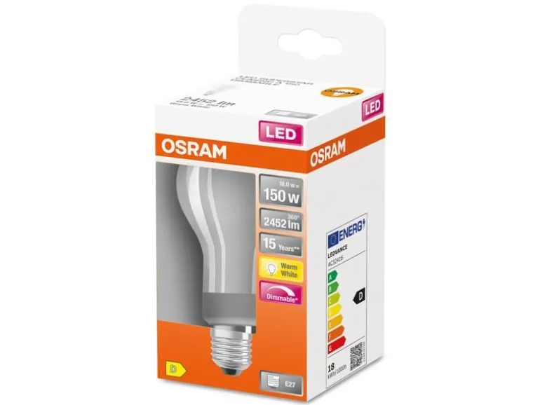OSRAM Lampe Superstar Retrofit, 18W, E27 Warmweiss (WW)