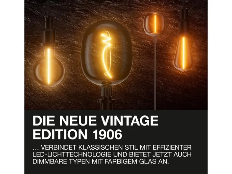 OSRAM Lampe Vintage 1906 Classic P25, 3.4W, E14, Warmweiss (WW)