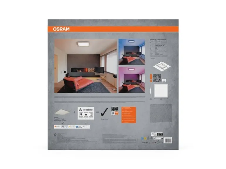 OSRAM LED-Panel SMART+ Matter Planon Plus 600 x 600 mm RGBW