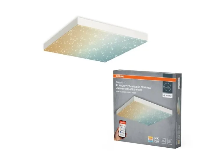 OSRAM LED-Panel SMART+ Matter Planon Sparkle 450 x 450 mm TW