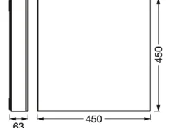 OSRAM LED-Panel SMART+ Matter Planon Sparkle 450 x 450 mm TW
