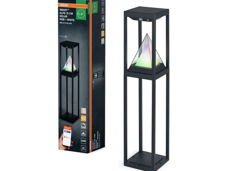 OSRAM Outdoor Gartenspot SMART+ Solar Alps Pollard RGB + W