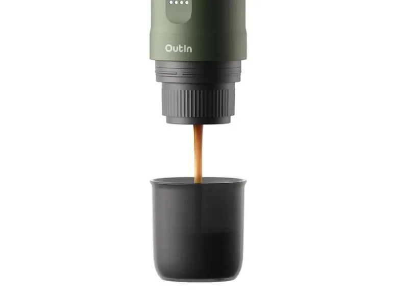 OUTIN Reisekaffeemaschine Nano Waldgrün